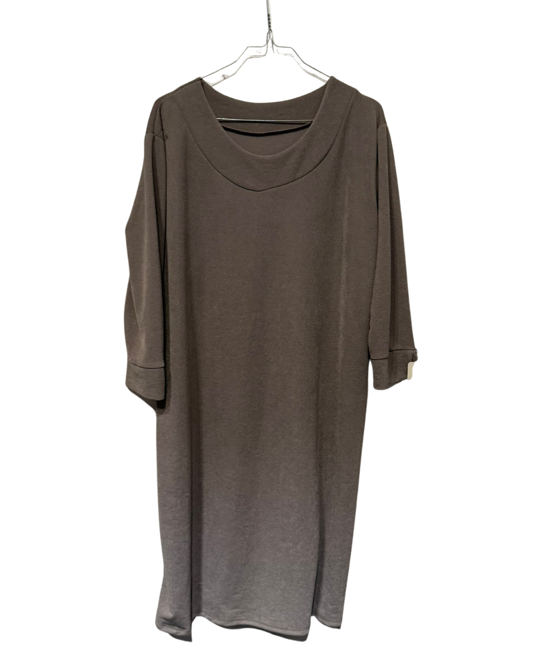 Abito Grigio Ampia Vestibilità