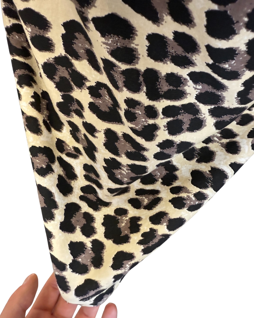 Completo giacca e gonna leopardate, completamente realizzate a mano