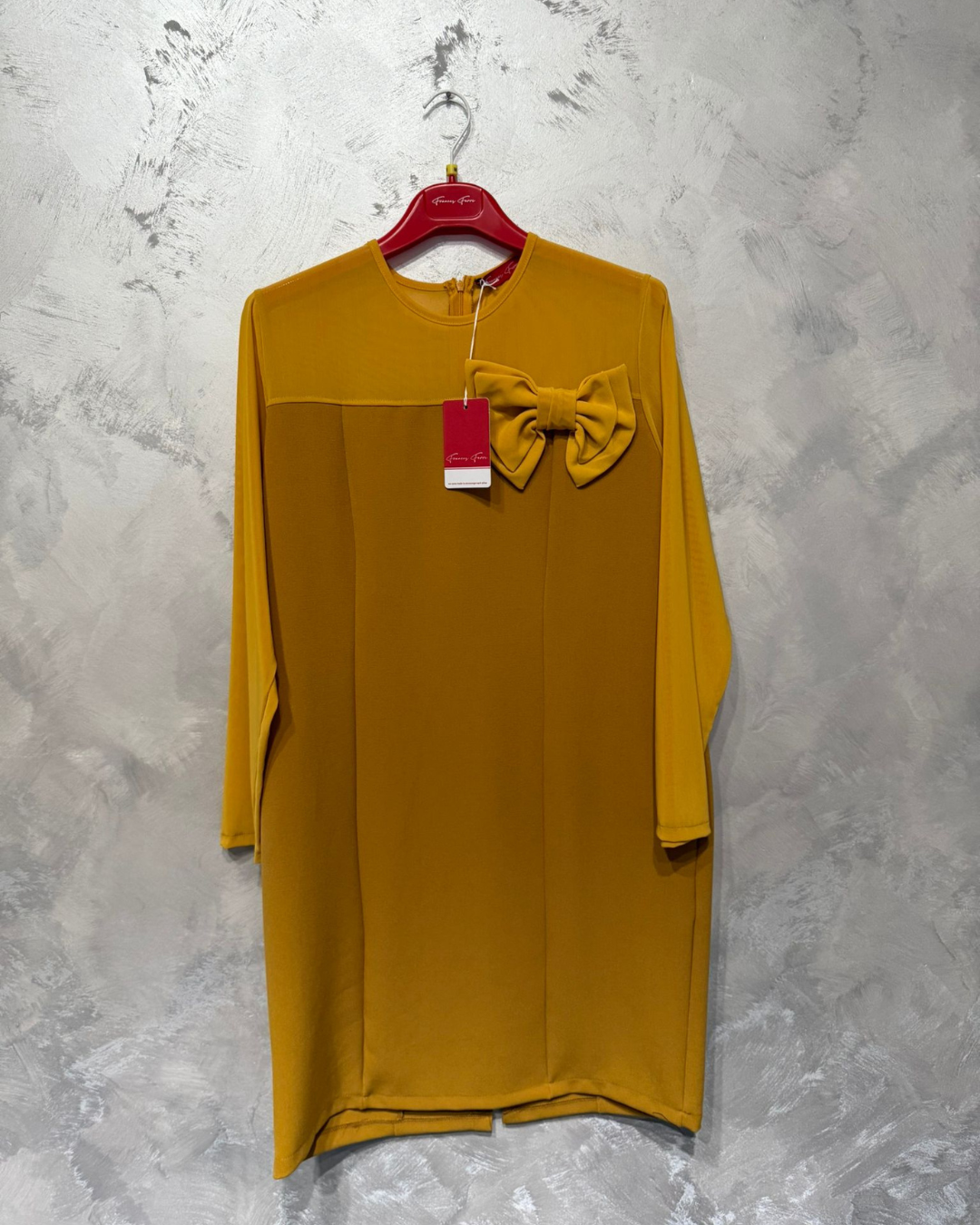 Abito manica lunga senape