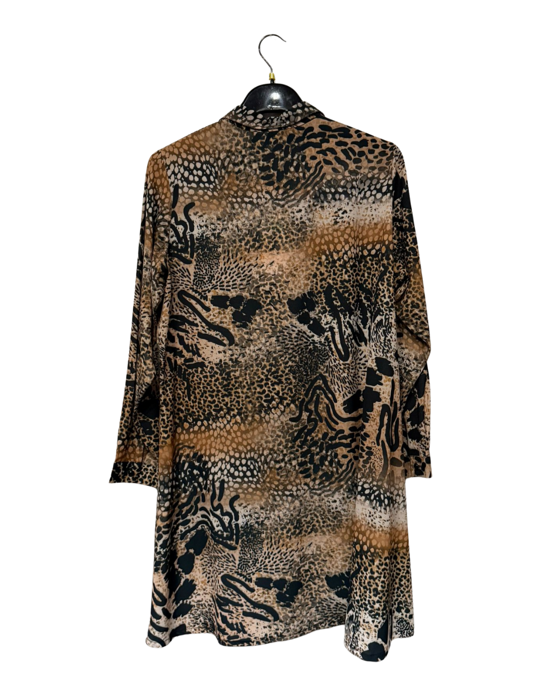 Vestito versatile con motivo animalier-leopardato