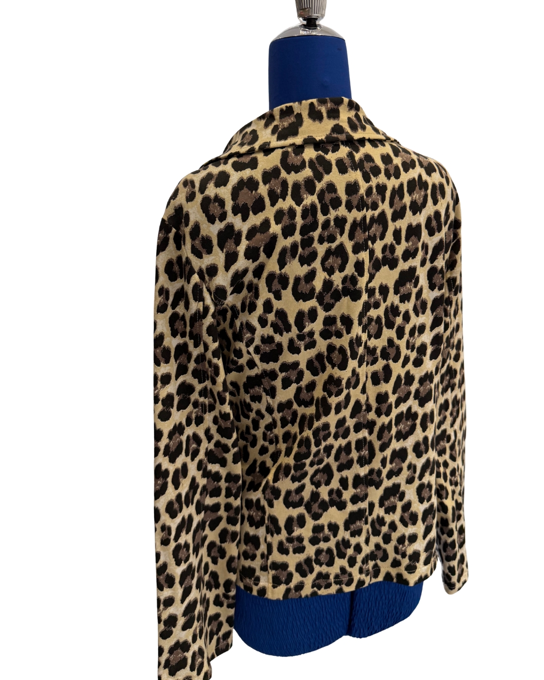 Giacca leopardata in Tessuto Elastico fatta a mano
