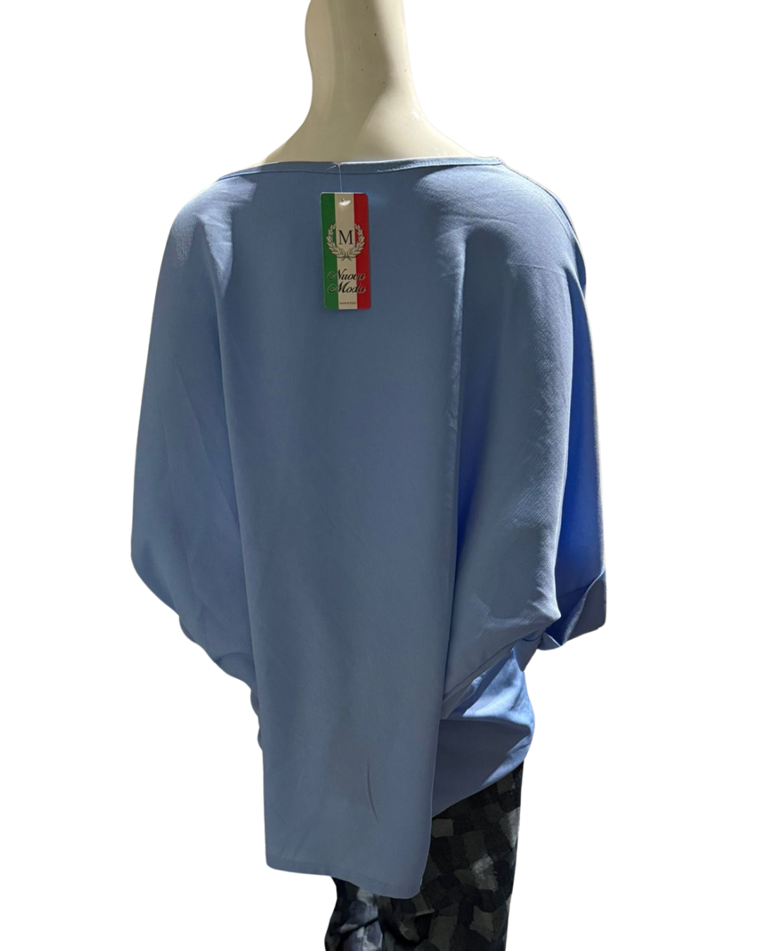 Raffinata Maglia-Camicetta Azure Blu