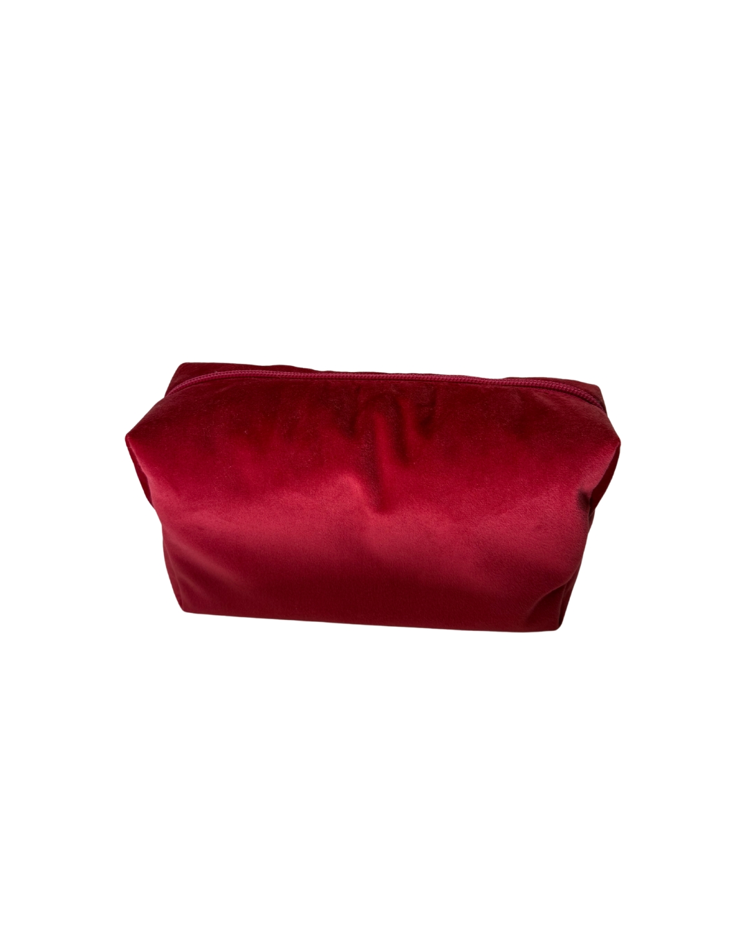 Borsa pochette in velluto rosso, fatta a mano