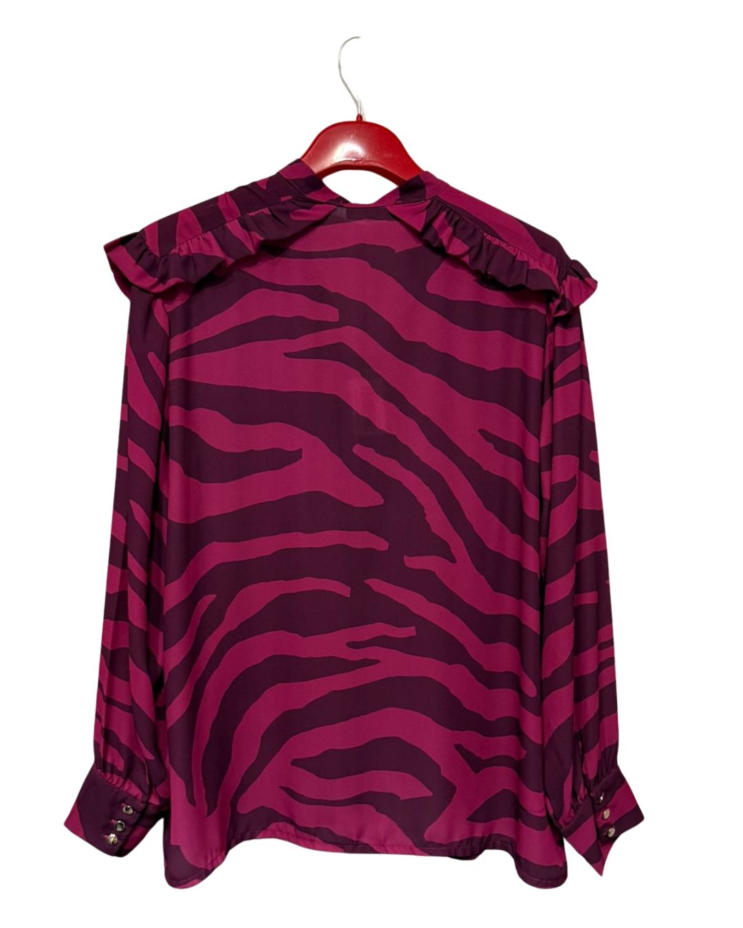 Giacca Fucsia con motivo animaleur-zebrato