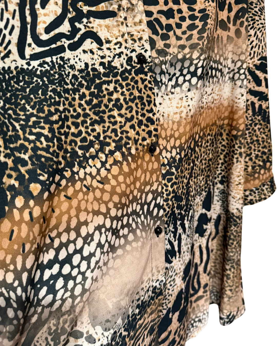 Vestito versatile con motivo animalier-leopardato