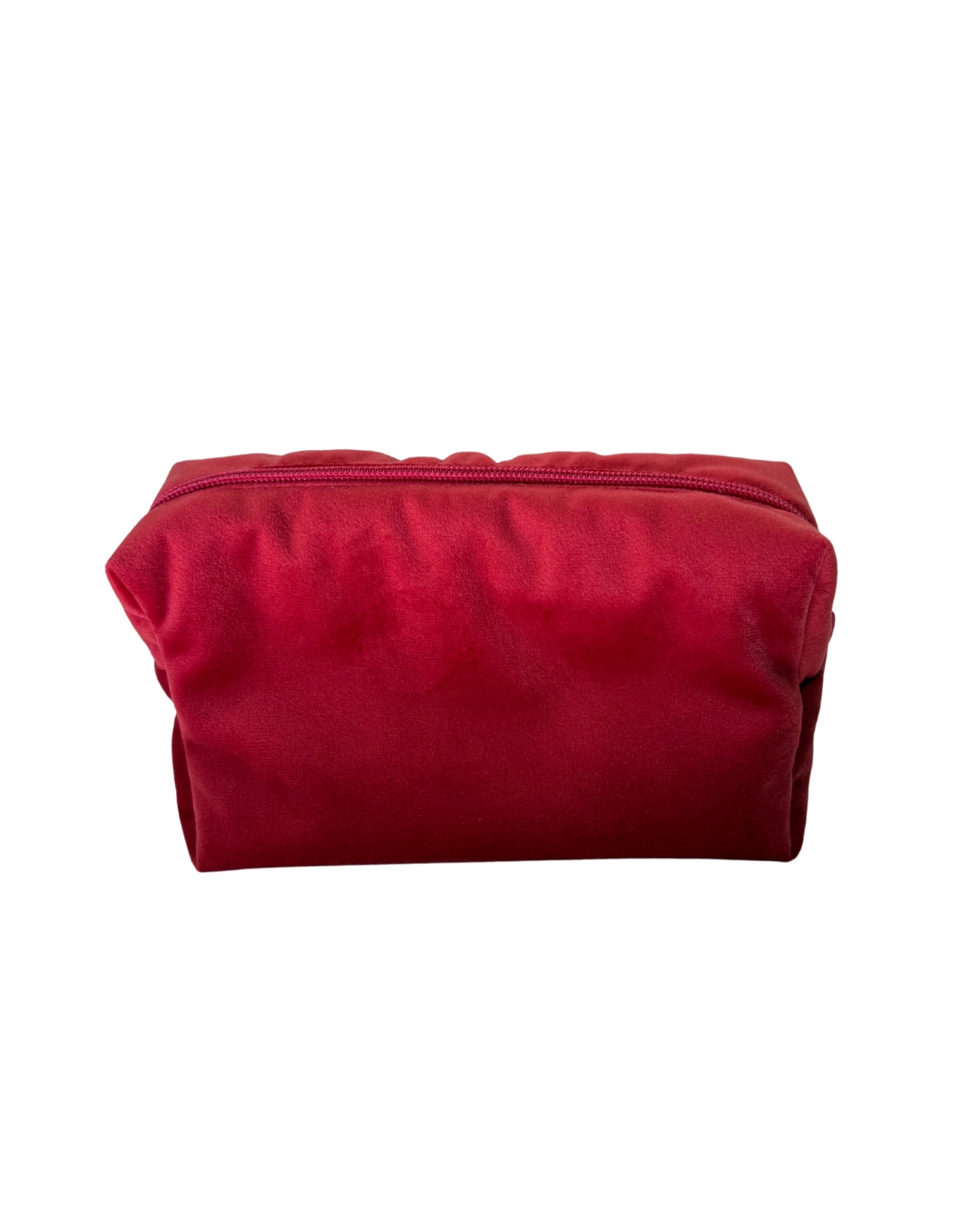 Borsa pochette in velluto rosso, fatta a mano