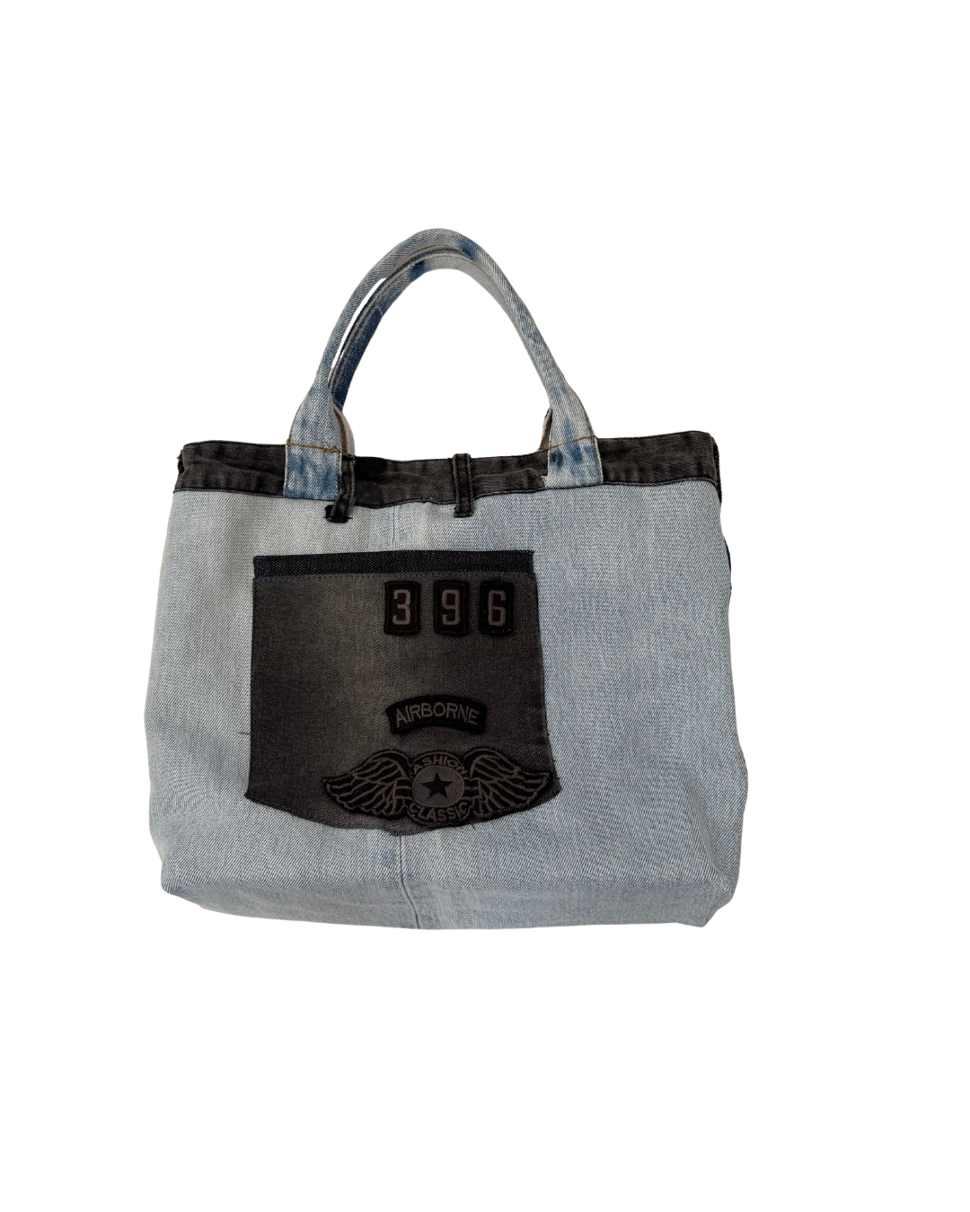 Borsa in Jeans chiaro fatta a mano