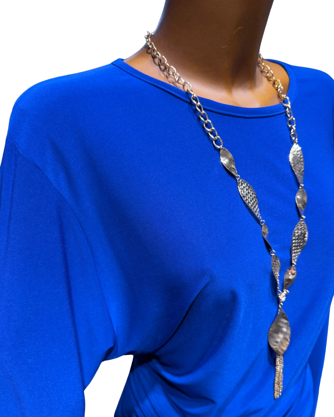 Maglia Blu Elettrico a Maniche Lunghe