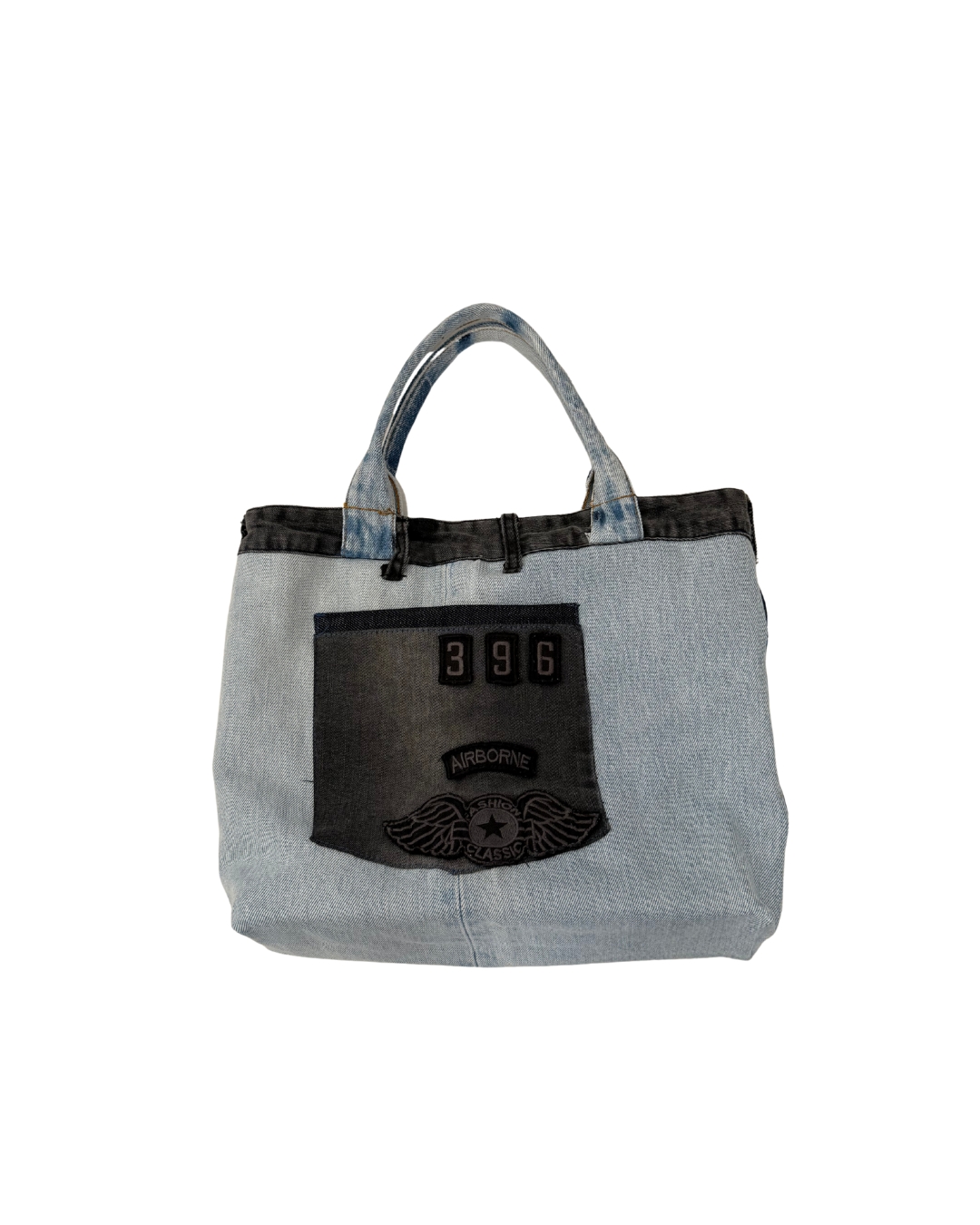 Borsa in Jeans chiaro fatta a mano