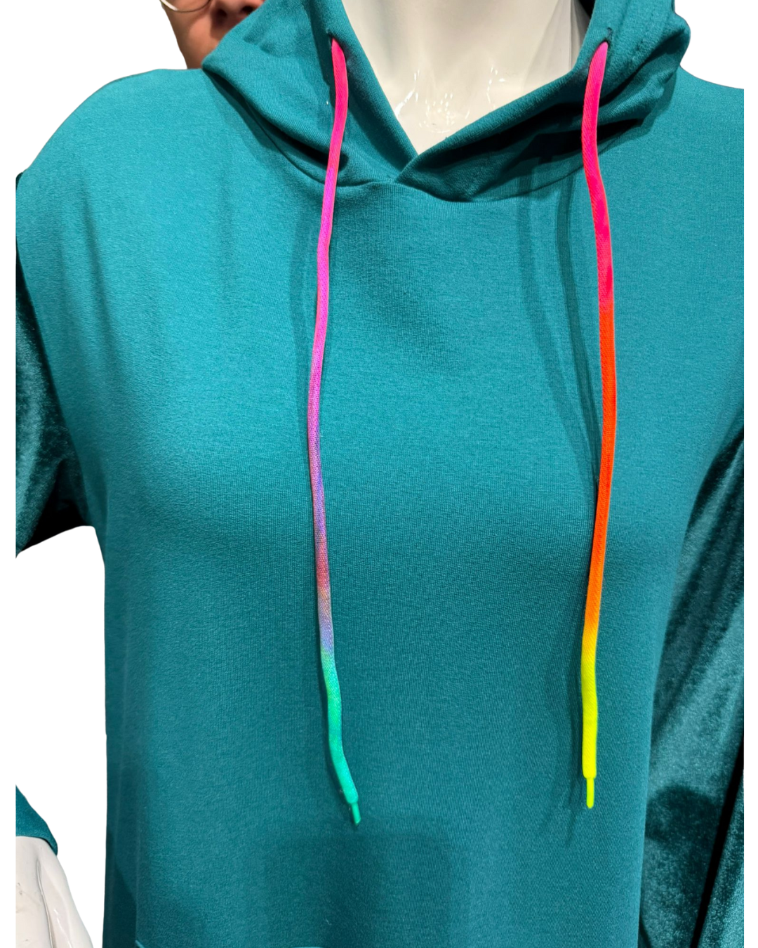 Abito-Felpa color Teal