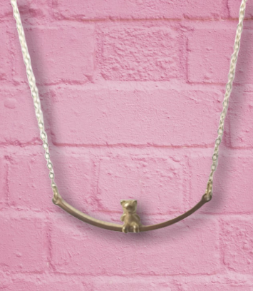 Collar con colgante de osito mini