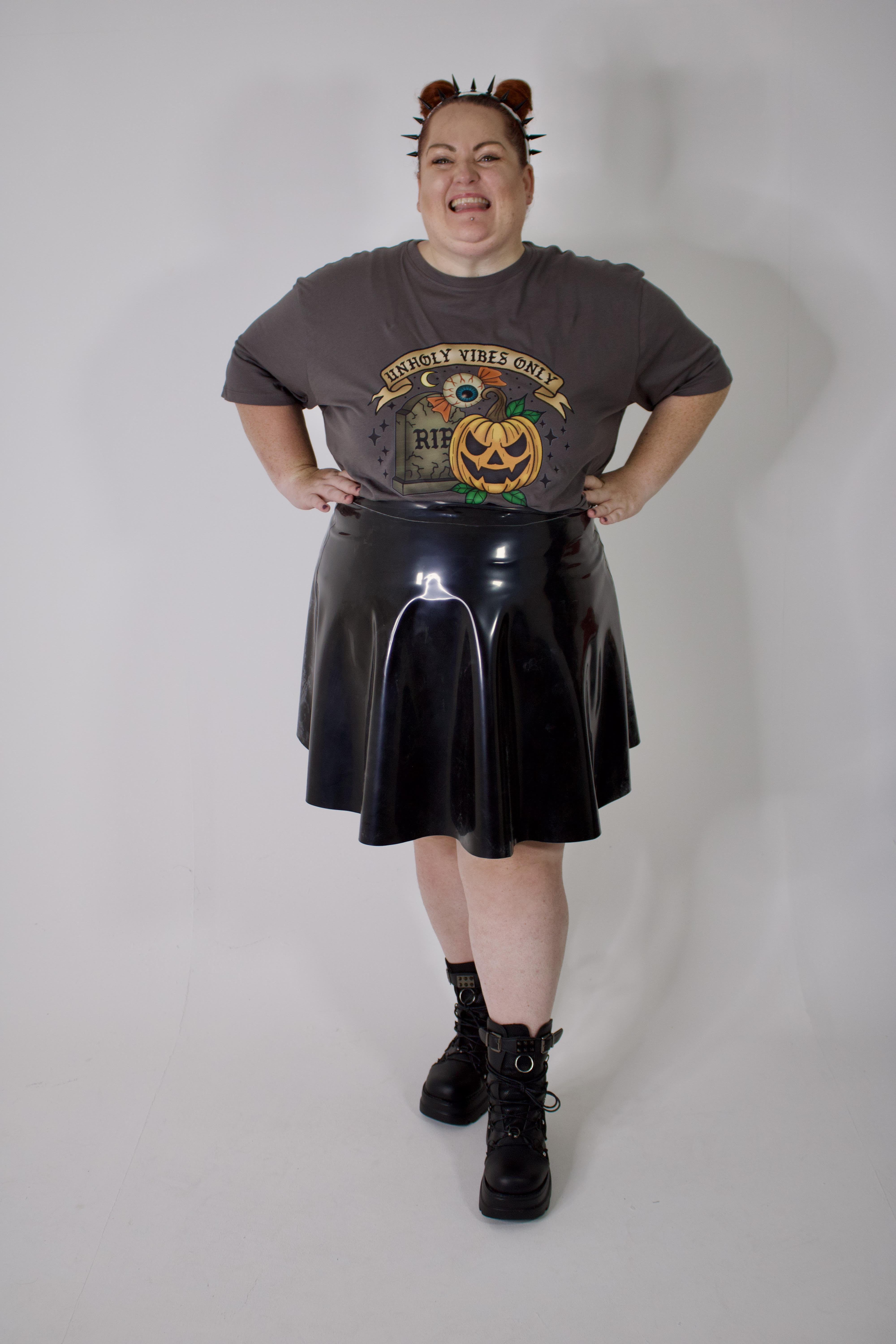 Latex Skater Skirt - Standard Length