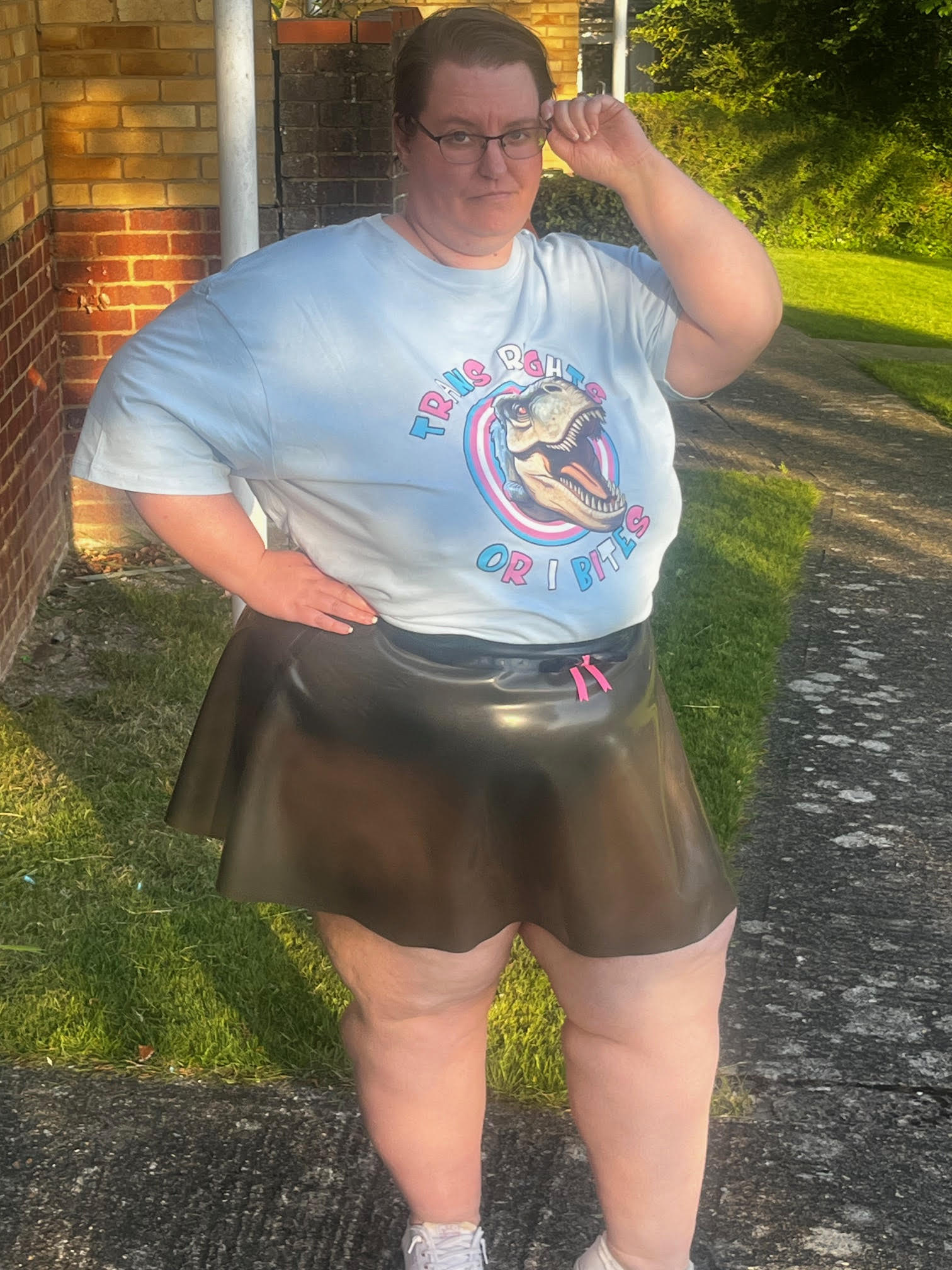 Latex Skater Skirt - Mini Length