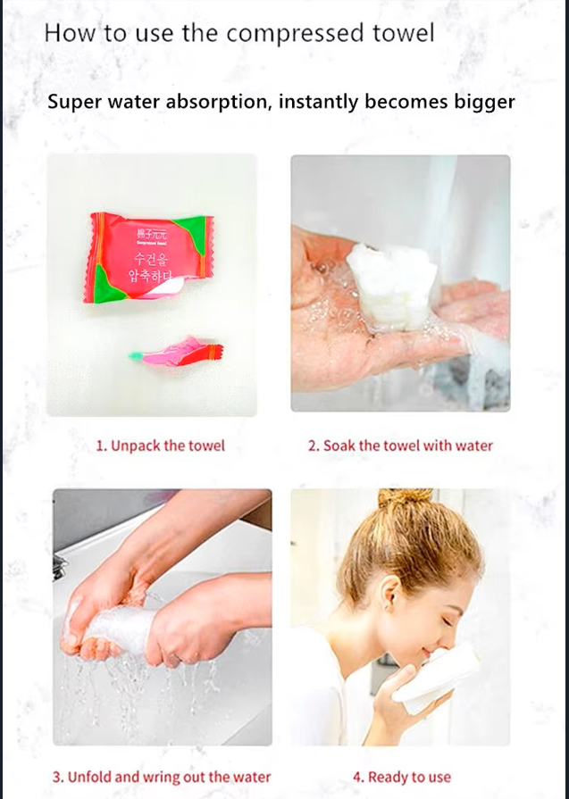 Compressed Towel Tablets