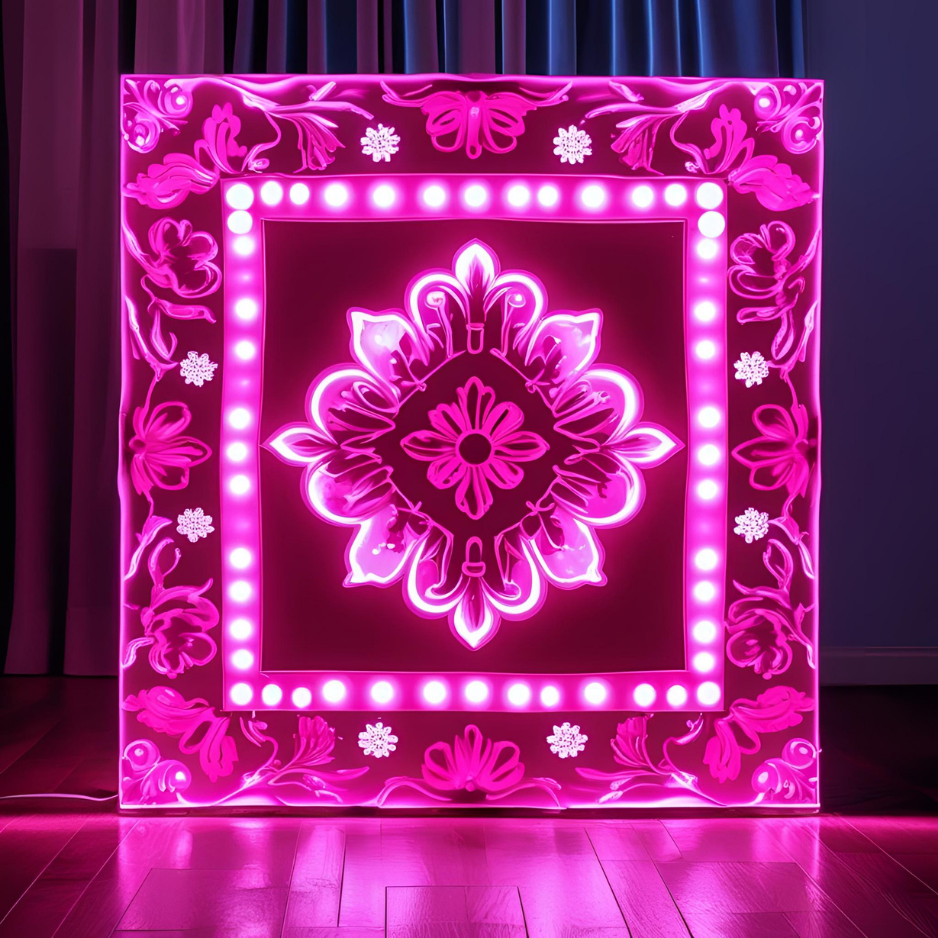 AI-generated 1x1 square art images