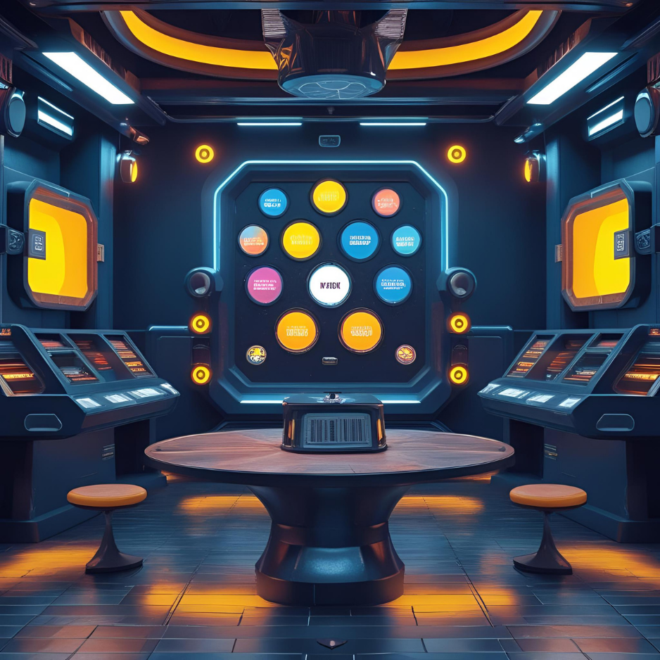 AI-generated 1x1 square art images