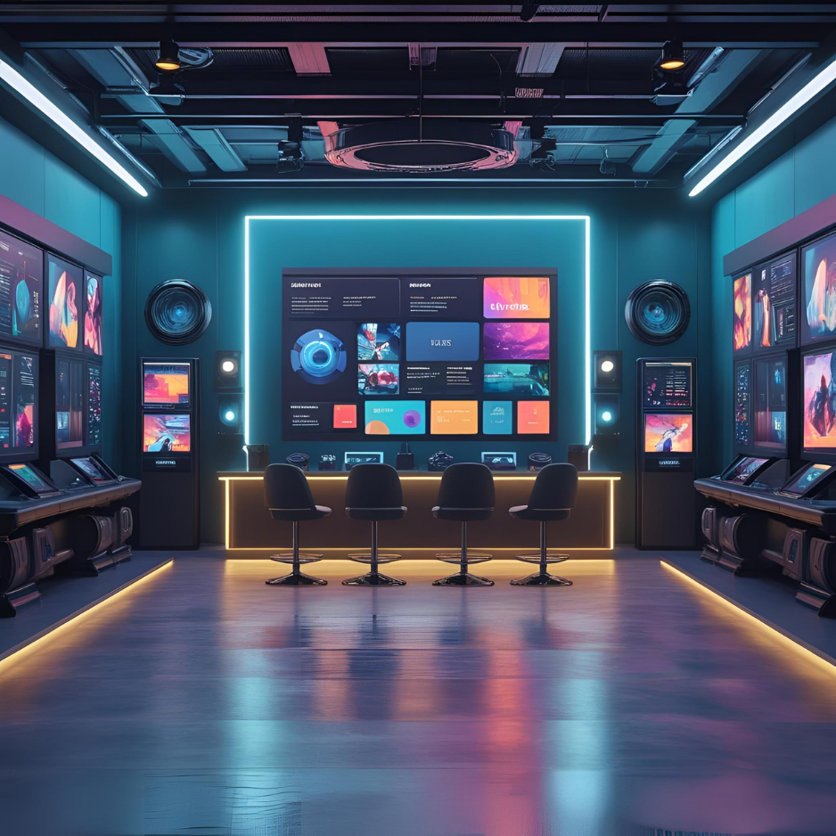 AI-generated 1x1 square art images