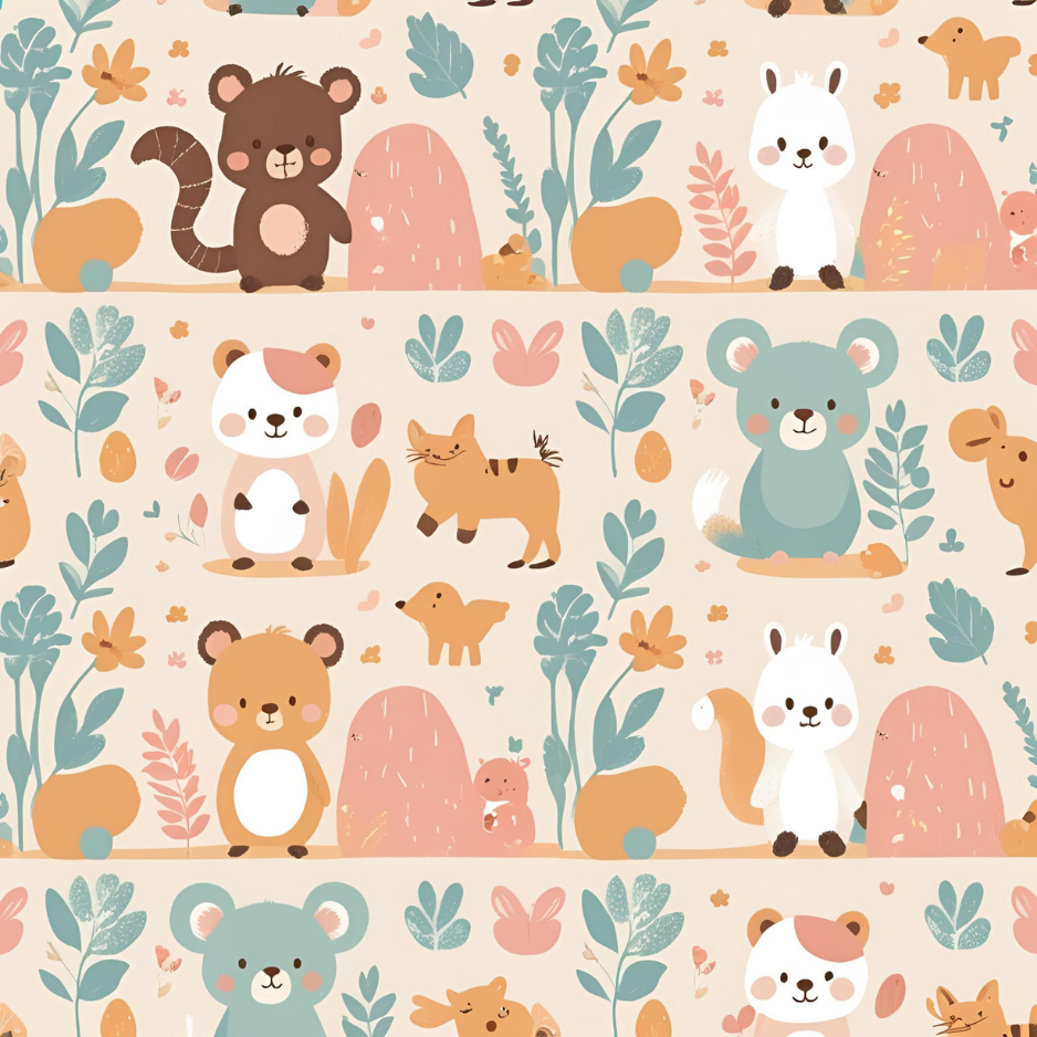 Download 1x1 seamless AI-designed wallpaper and floor tile patterns for VR spaces