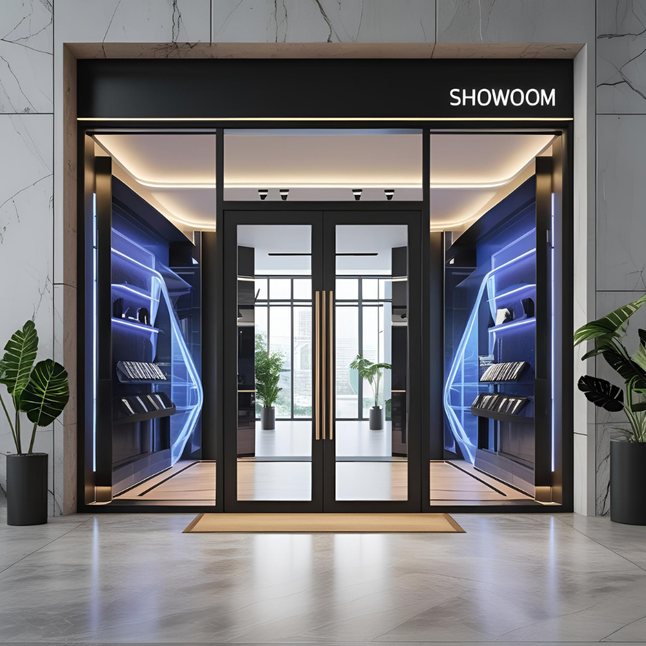 Download 1x1 square AI-designed storefront door