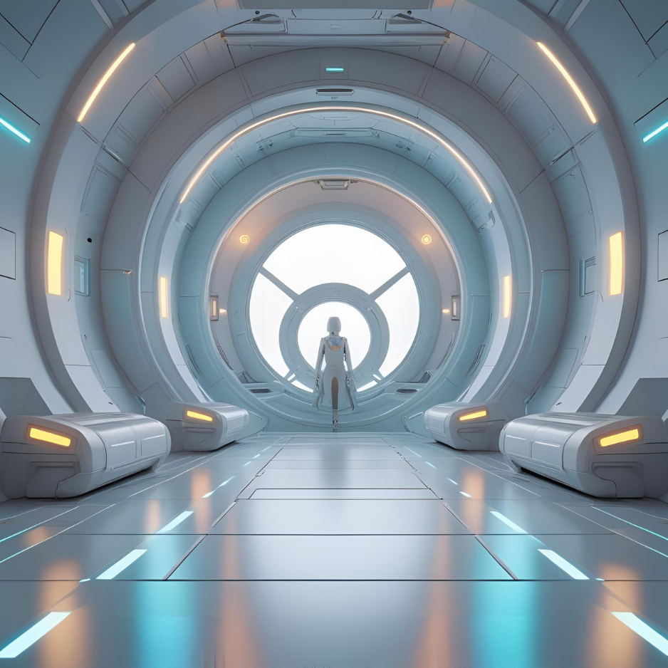 AI-generated 1x1 square art images