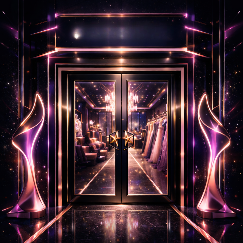 Download 1x1 square AI-designed storefront door