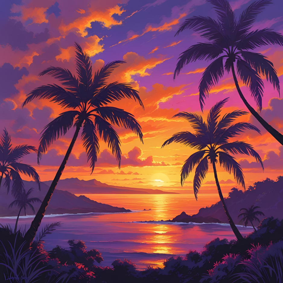 AI-generated 1x1 square art images