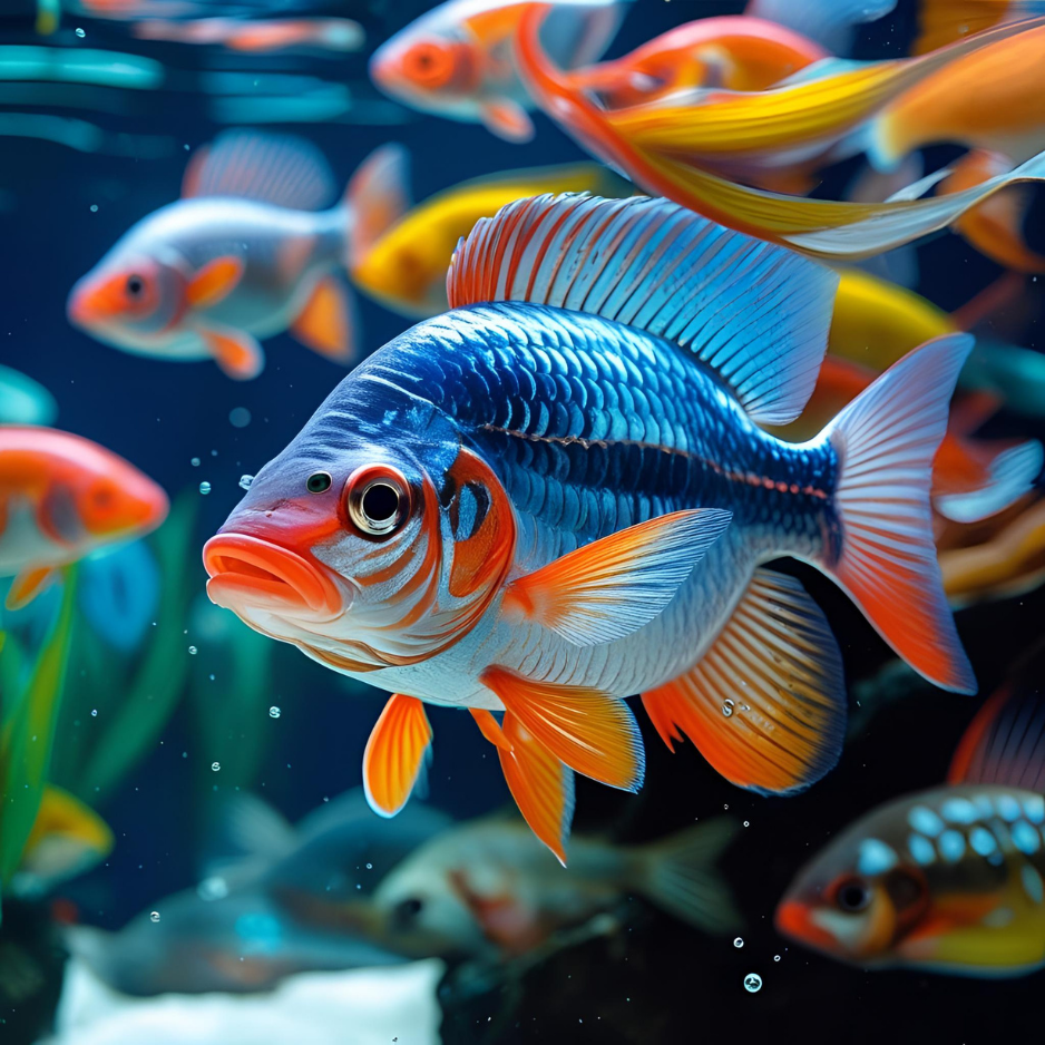 AI-generated 1x1 square art images