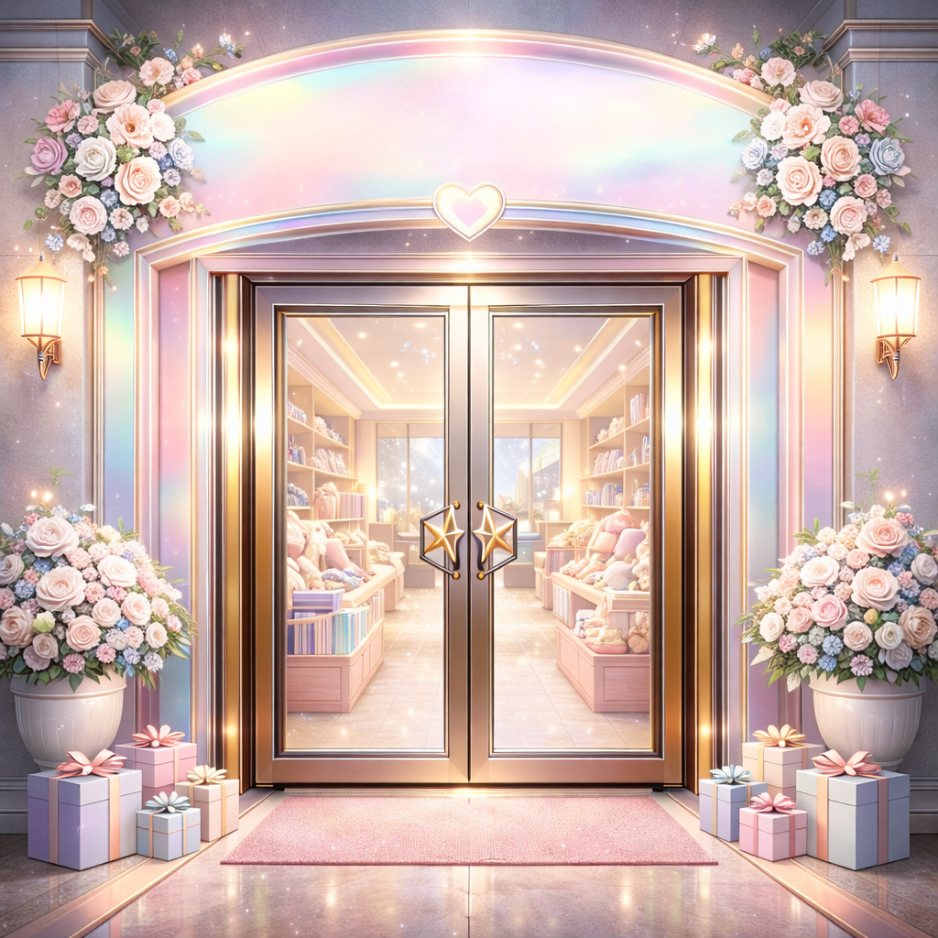 AI Doors (1x1 Square) – Futuristic Storefront Entrances