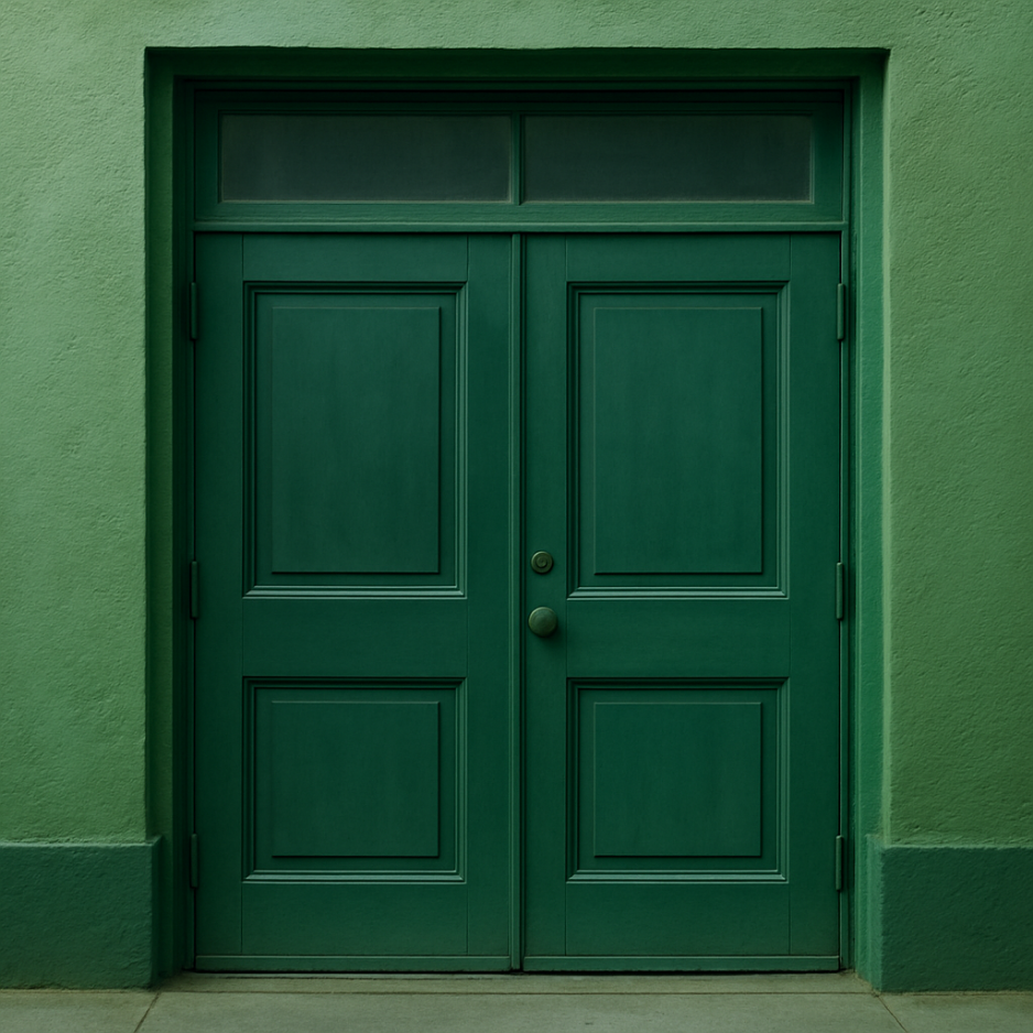 Download 1x1 square AI-designed storefront door