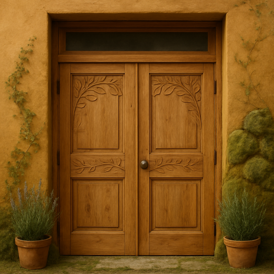 Download 1x1 square AI-designed storefront door