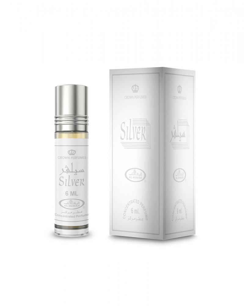 Silver Roll On 6ml Oil Perfume by Al-Rehab