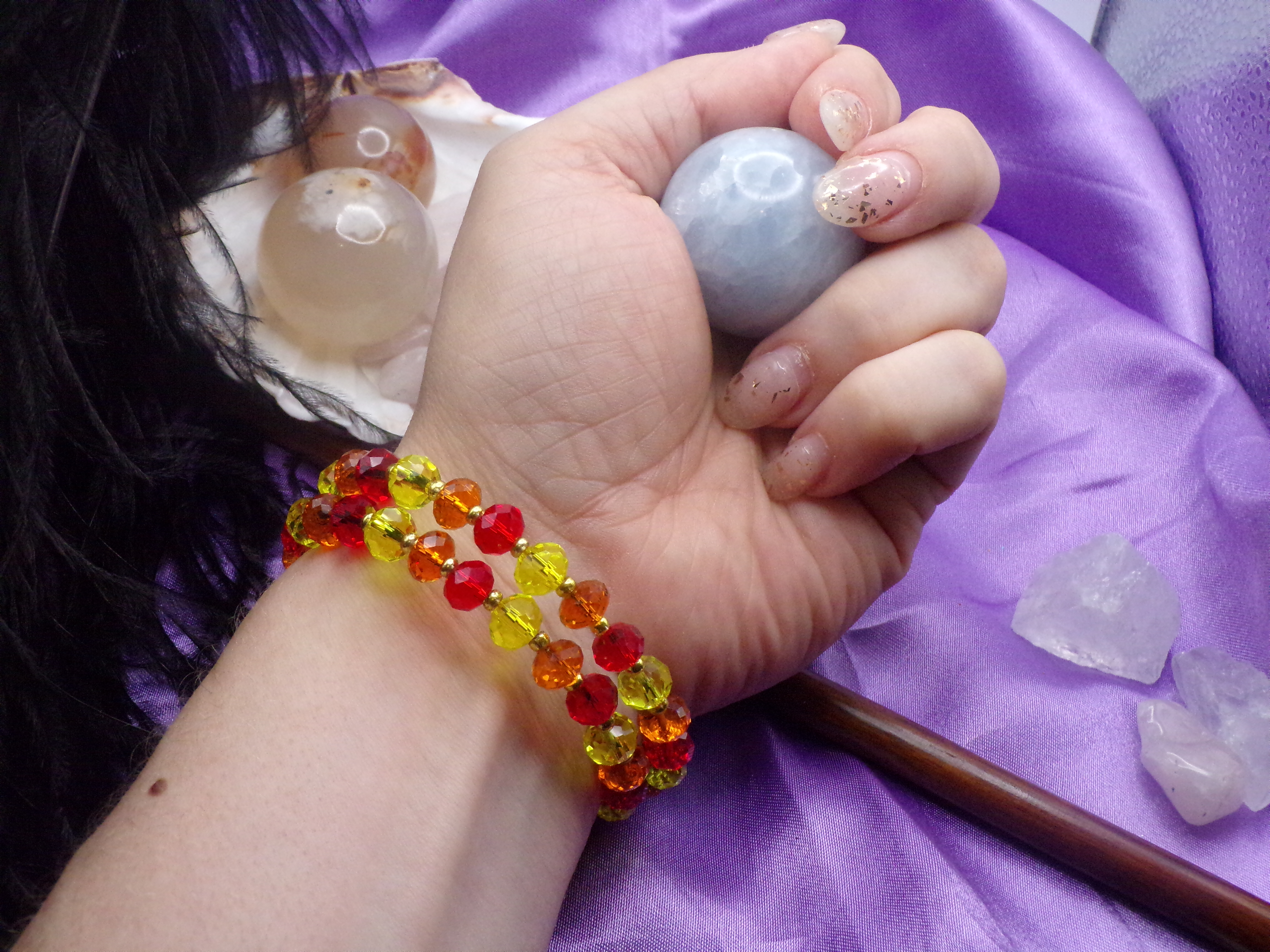Flameheart Amulet: Memory Wire Bracelet