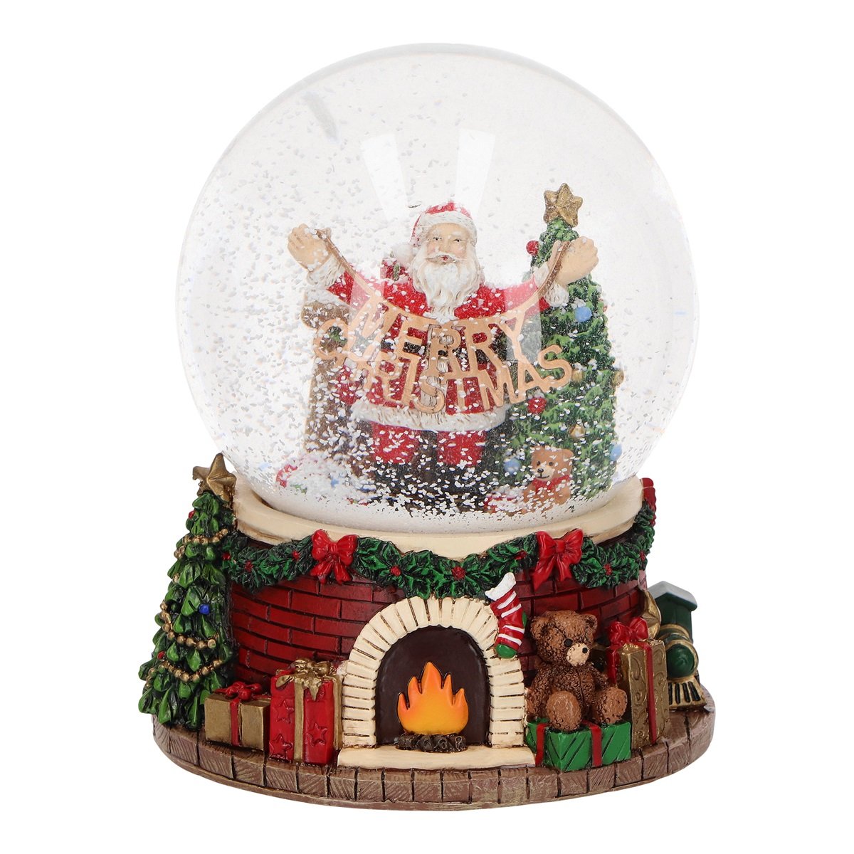 Boul de neige con babbo natale