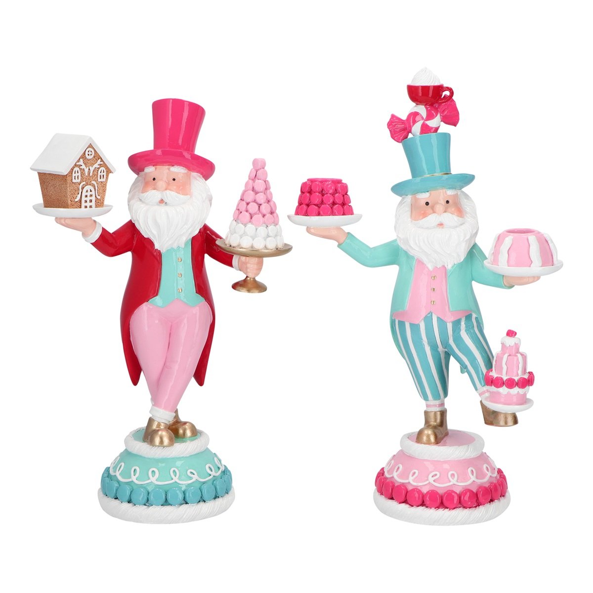 Babbo natale in piedi in ceramica