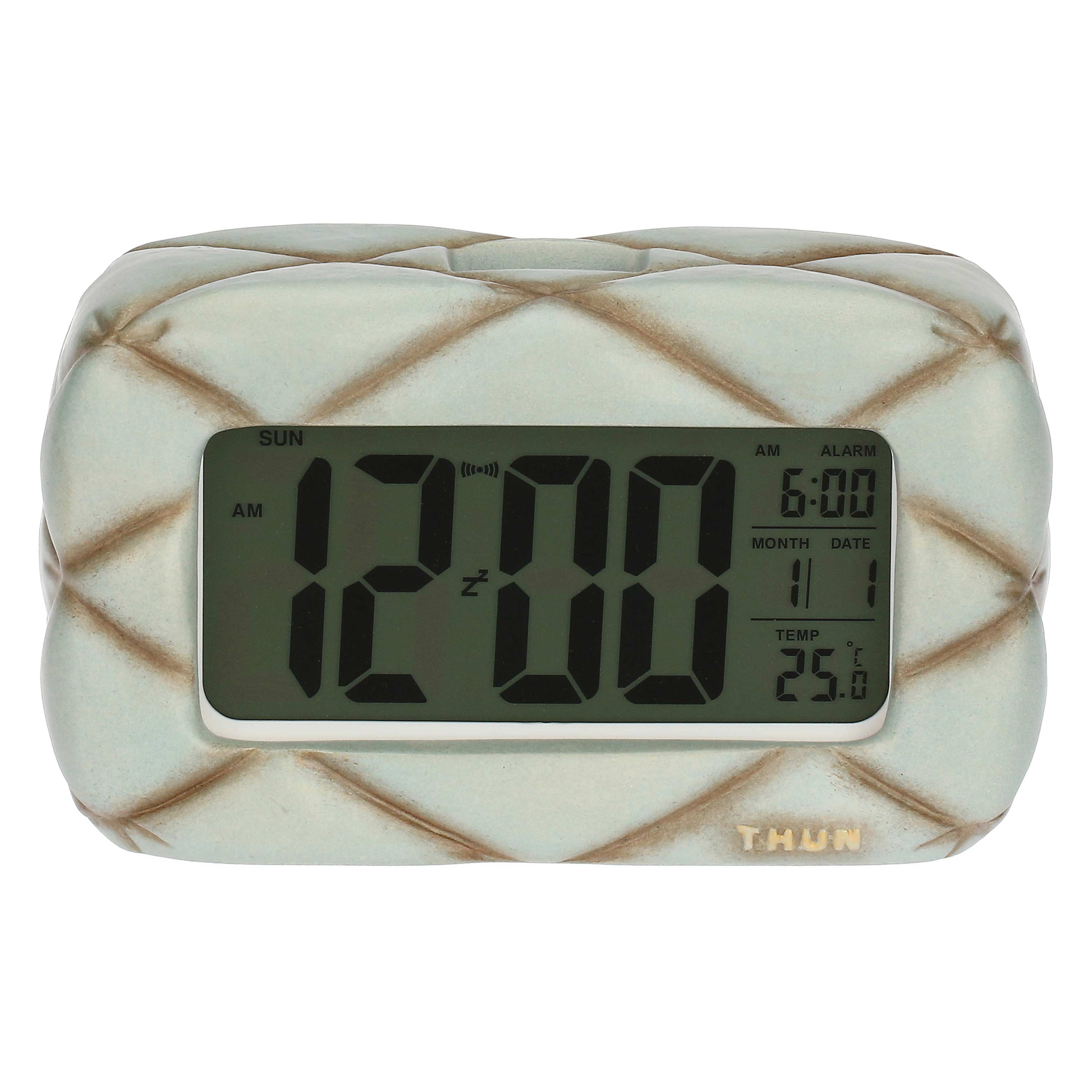 Orologio da tavolo digitale in ceramica Plume'