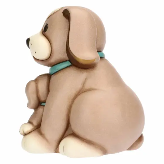 Coppia cani Todo papà e cucciolo in ceramica Thun