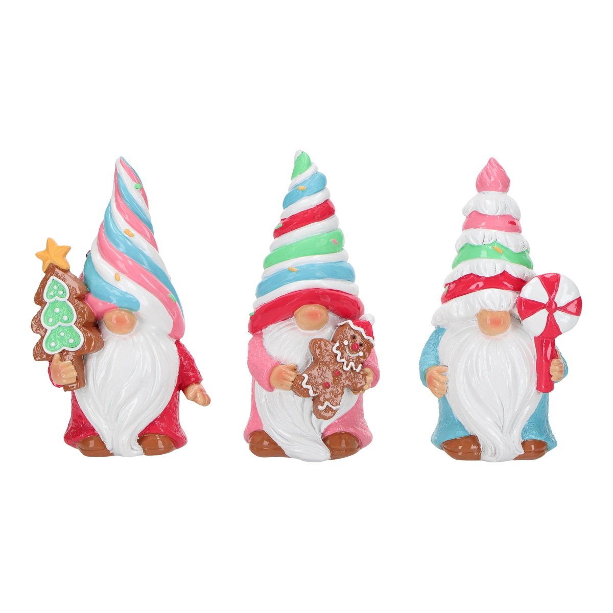 Gnomo di natale colorato h 13