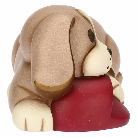 Cane Todo con pantofola in ceramica, medio Thun