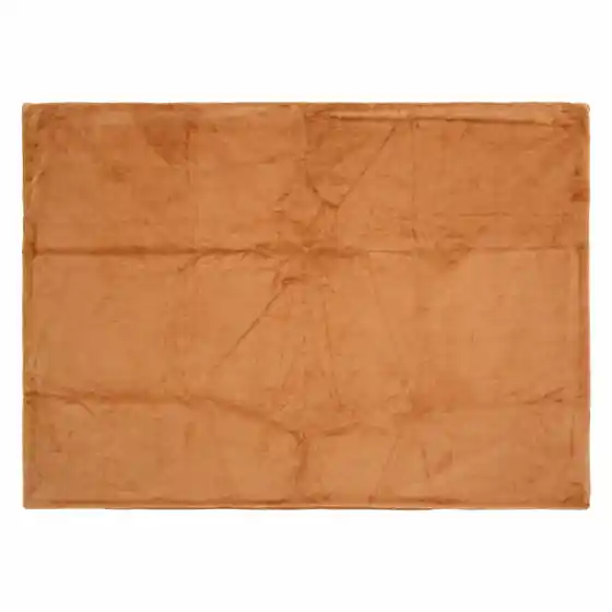 Set cesto e plaid, caramello