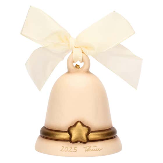 Campanella Limited Edition 2025 con Pepi in ceramica, champagne