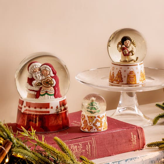 Boule de neige con Babbo e Mamma Natale, grande