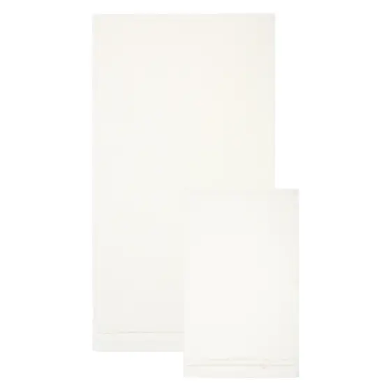 Set 2 asciugamani Country Bloom, crema Thun