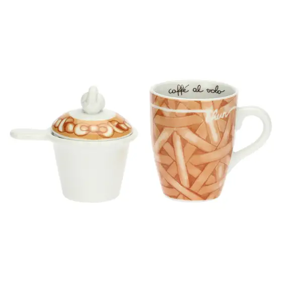 Tisaniera in porcellana AbbracciAMI