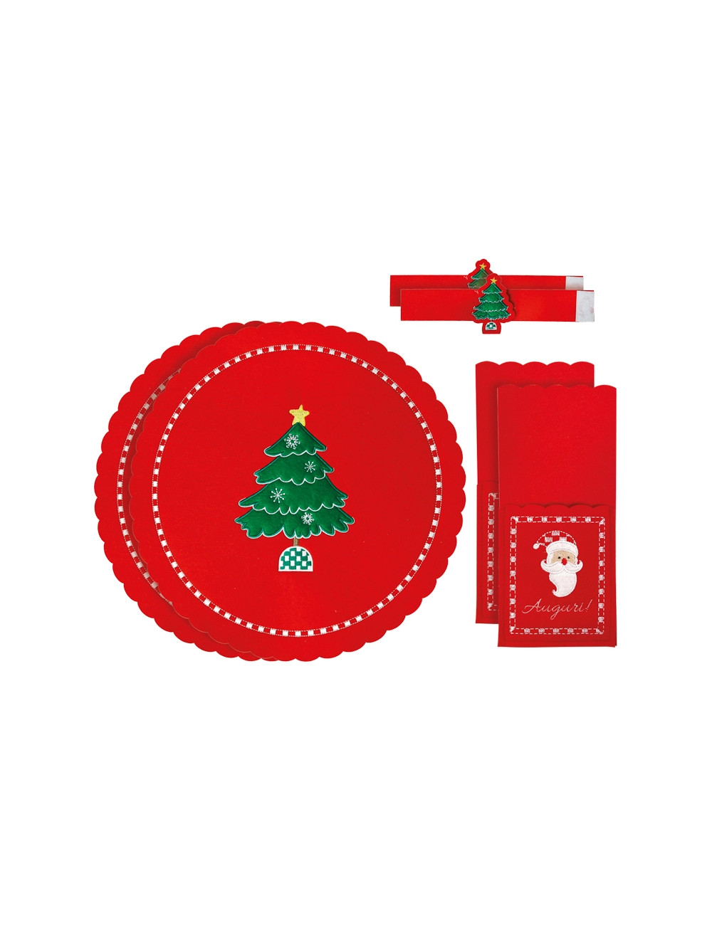 Set 2 posti tavola Brandani in feltro ( 6 pezzi )