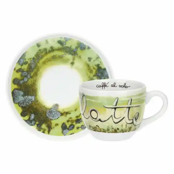 Set 2 tazze colazione con piattino, Vogliadi