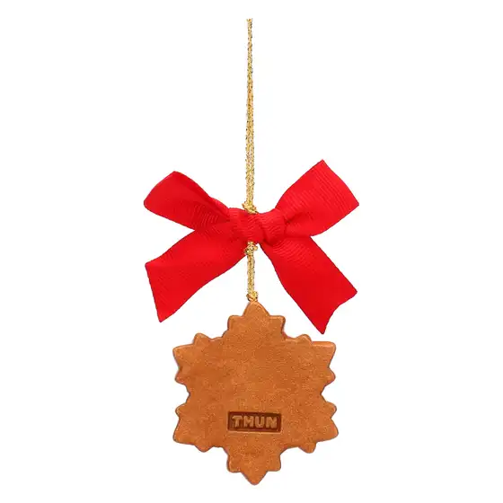 Addobbo natalizio fiocco di neve in ceramica, piccolo