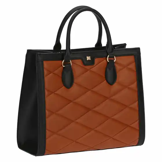 Shopper trapuntata in ecopelle doppi manici Thun