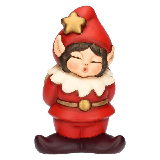 Elfo Birbo in ceramica, medio