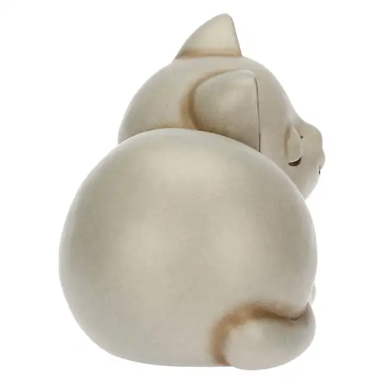 Gatto Momi con campanellino in ceramica, piccolo thun