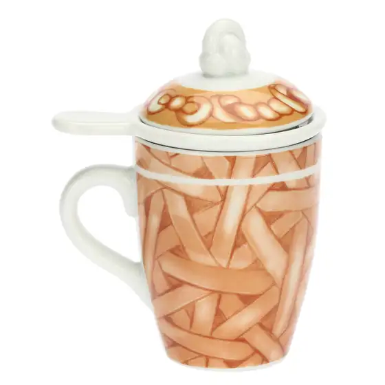 Tisaniera in porcellana AbbracciAMI